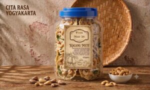jual peyek kacang mete kemasan toples 500 gram