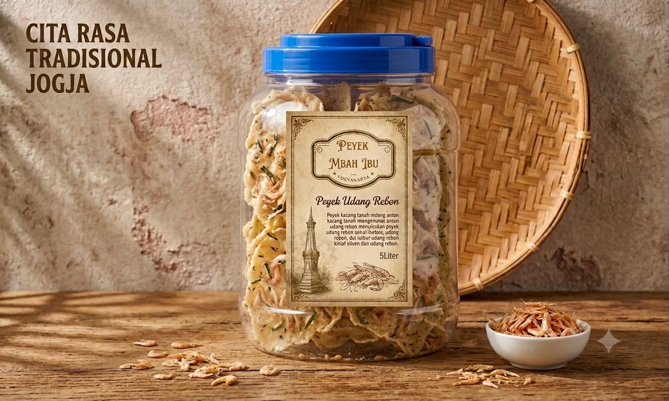 jual peyek udang rebon kemasan toples 400 gram